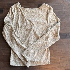 Stylish Beige/green Long Sleeve Top